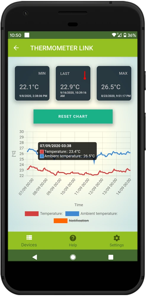 AQUAEL Thermomètre Link Thermomètre WiFi 6 AQUAEL Thermomètre Link Thermomètre WiFi – Image 4