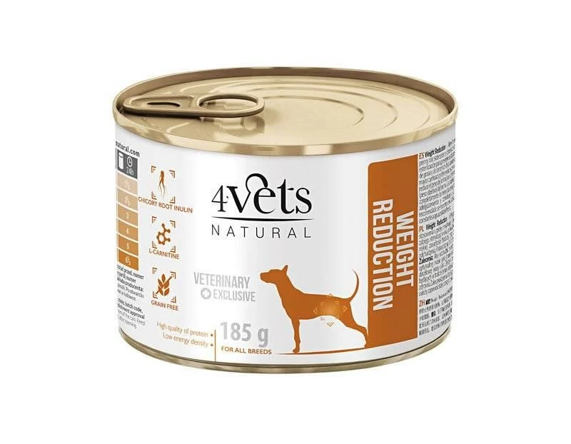 4Vets Dog Weight Reduction 185g X12 3 4Vets Dog Weight Reduction 185g X12