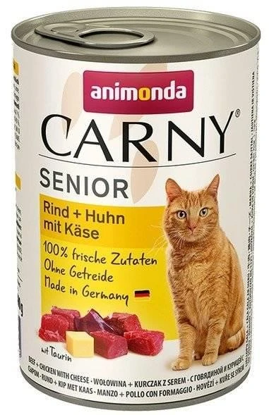 ANIMONDA Chat Carny Senior Goût : Bœuf, Poulet, Fromage 400gx6 3 ANIMONDA Chat Carny Senior Goût : Bœuf, Poulet, Fromage 400gx6