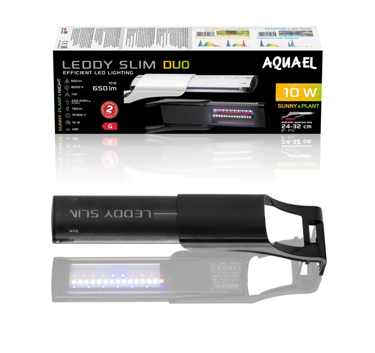AQUAEL Leddy SlimDuo 10W Sunny Plant&Night Noir 3 AQUAEL Leddy SlimDuo 10W Sunny Plant&Night Noir