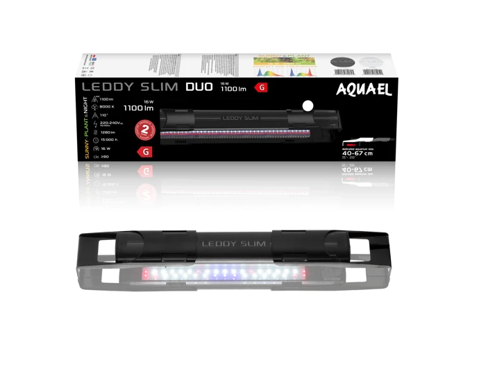 AQUAEL Leddy SlimDuo 16W Sunny Plant&Night Noir 3 AQUAEL Leddy SlimDuo 16W Sunny Plant&Night Noir