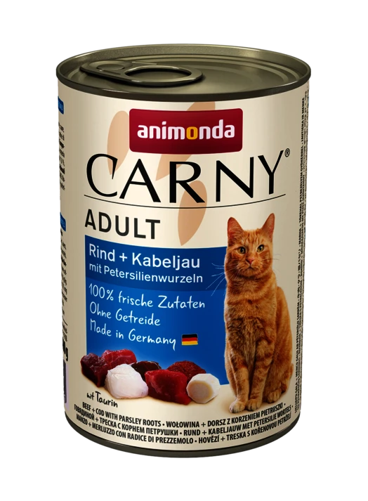 Animonda Cat Carny Adult Bœuf + Morue Avec Persil 400g X6 4 Animonda Cat Carny Adult Bœuf + Morue Avec Persil 400g X6 – Image 2