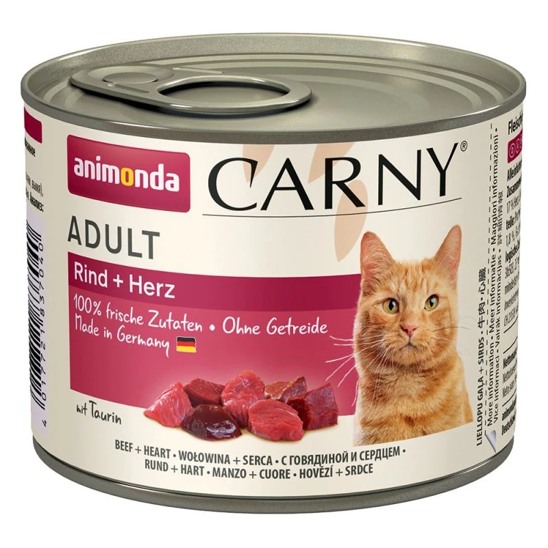 Animonda Cat Carny Adulte Bœuf, Cœur 200g X12 3 Animonda Cat Carny Adulte Bœuf, Cœur 200g X12
