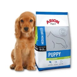ARION Original Puppy Medium Breed Poulet & Riz 12kg+ Surprise Gratuit Pour Votre Chien -ROYAL CANIN Soldes Magasin fre pl Arion Original Chiot Races Moyennes Poulet Riz 12kg 15620 1