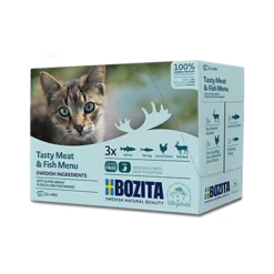 BOZITA Multibox Pièces De Viande Et De Poisson En Sauce 12x85g