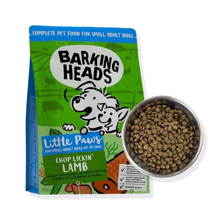 Barking Heads Little Paws Chop Lickin' Agneau Pour Adultes De Petites Races 4kg 4 Barking Heads Little Paws Chop Lickin' Agneau Pour Adultes De Petites Races 4kg – Image 2