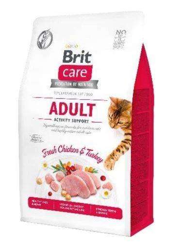 Brit Care Cat Grain-Free Aldut Activity Support Avec Poulet Et Dinde 2kg 3 Brit Care Cat Grain-Free Aldut Activity Support Avec Poulet Et Dinde 2kg