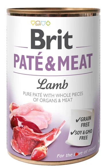 Brit Pate & Meat Agneau 400g X12 3 Brit Pate & Meat Agneau 400g X12
