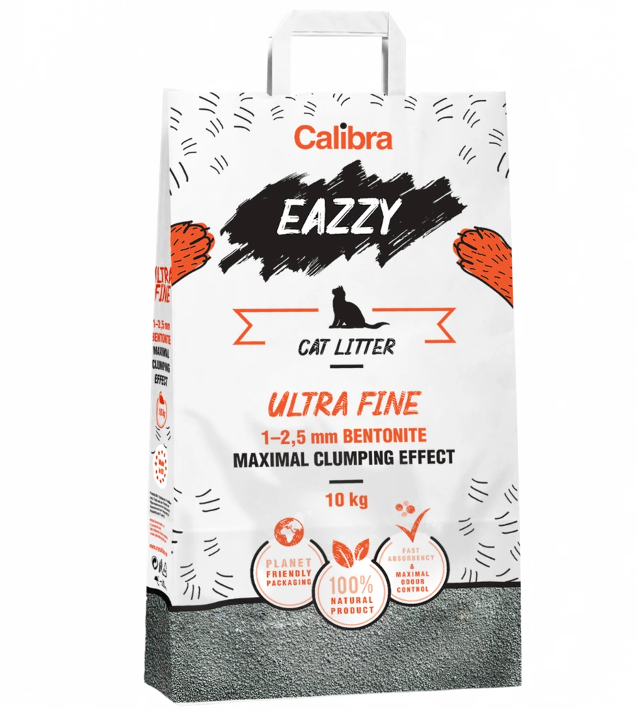 CALIBRA Litière Eazzy Ultra Fine Bentonite 10kg X2 4 CALIBRA Litière Eazzy Ultra Fine Bentonite 10kg X2 – Image 2