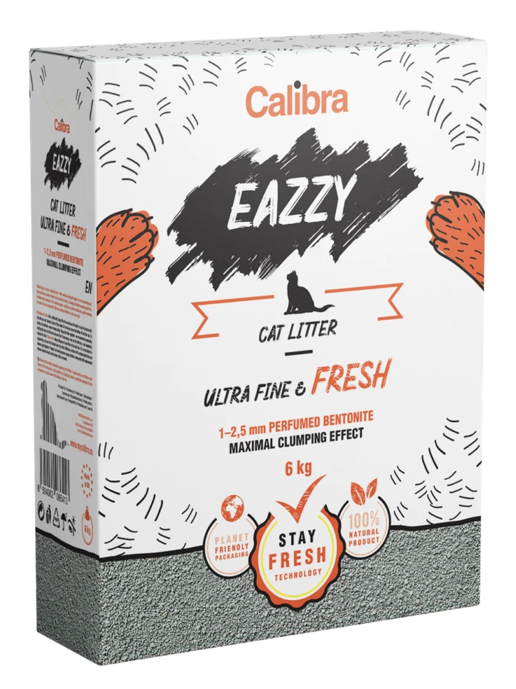 CALIBRA Litière Eazzy Ultra Fine&Fraîche Bentonite 6kg 3 CALIBRA Litière Eazzy Ultra Fine&Fraîche Bentonite 6kg