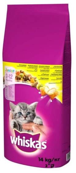 Croquette Chaton WHISKAS® Au Poulet 14kg