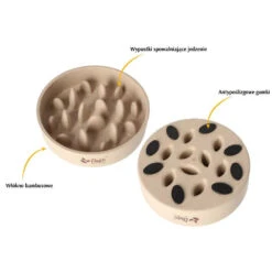 DINGO- Bol Lent En Fibre De Bambou- 800ml -ROYAL CANIN Soldes Magasin fre pl DINGO bol lent en fibre de bambou 800ml 29822 2