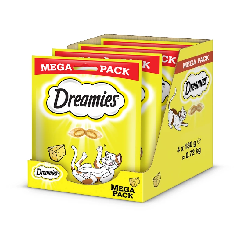 DREAMIES Friandises Au Fromage Pour Chats 4x180g 3 DREAMIES Friandises Au Fromage Pour Chats 4x180g