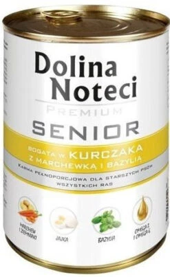 Dolina Noteci Premium Senior Poulet Avec Carottes Et Basilic 400g X6 -ROYAL CANIN Soldes Magasin fre pl Dolina Noteci Premium Senior Poulet avec carottes et basilic 400g 15590 1