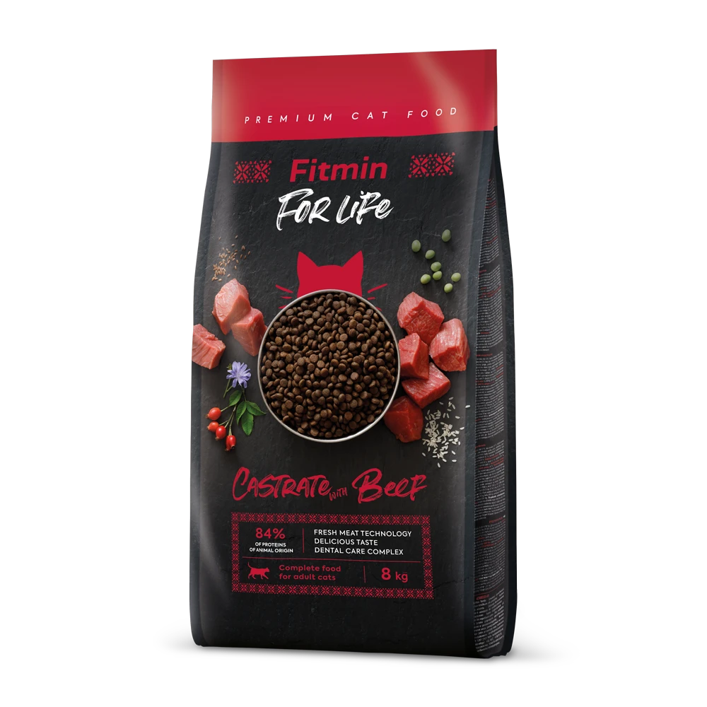 FITMIN Cat For Life Castrate Boeuf 8kg 3 FITMIN Cat For Life Castrate Boeuf 8kg