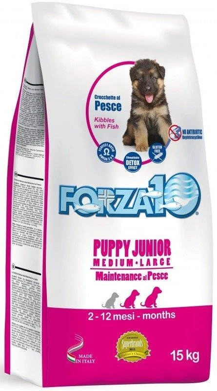 FORZA10 PUPPY JUNIOR AVEC POISSON Pour Chiots De Grande Et Moyenne Taille 12,5kg 3 FORZA10 PUPPY JUNIOR AVEC POISSON Pour Chiots De Grande Et Moyenne Taille 12,5kg