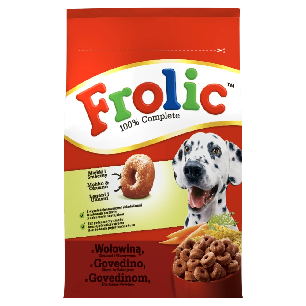 FROLIC Croquettes Pour Chiens Au Bœuf, Légumes Et Céréales 2,8kg+Surprise Gratuite Pour Chien 4 FROLIC Croquettes Pour Chiens Au Bœuf, Légumes Et Céréales 2,8kg+Surprise Gratuite Pour Chien – Image 2