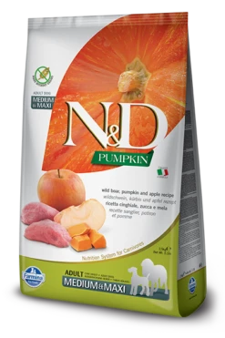 Farmina N&D Pumpkin Grain Free Canine Adult Medium&Maxi Boar&Apple 2,5kg