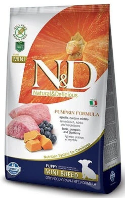 Farmina N&D Pumpkin Grain Free Canine Puppy Mini Lamb&Blueberry 7kg