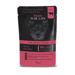 Fitmin Dog For Life Adult Bœuf En Sauce 85g X 12 -ROYAL CANIN Soldes Magasin fre pl Fitmin Dog For Life Adult Boeuf en sauce 85g 13229 1