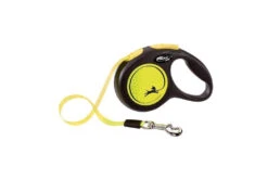 Flexi Laisse New Classic L Sangle 5m Jusqu'à 50kg Jaune Néon