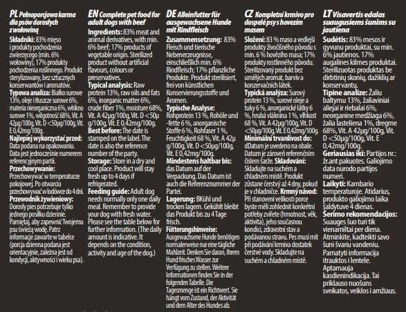 Hektor Premium - Barre D'aliments Pour Chiens Au Bœuf 10x900g 6 Hektor Premium - Barre D'aliments Pour Chiens Au Bœuf 10x900g – Image 4