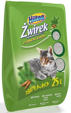 Hilton Litière Agglomérante à La Bentonite Pour Chats Forêt 25l/22,5kg