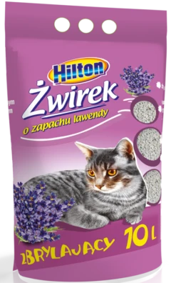 Hilton Litière Agglomérante à La Bentonite Pour Chats Lavande 10l