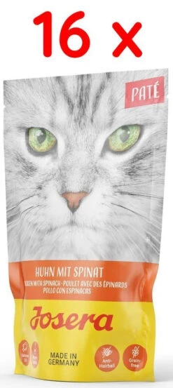 Josera Paté Poulet Avec Des épinards 16x85g