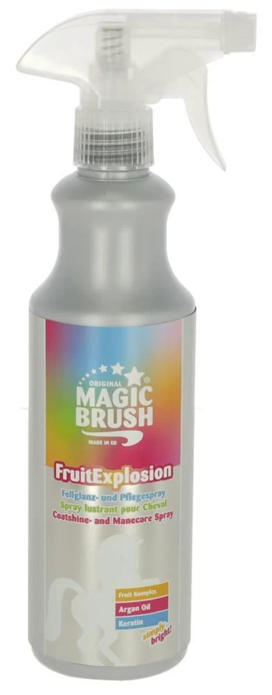 MagicBrush Spray Pour Le Soin Des Cheveux, De La Crinière Et De La Queue Du Cheval ManeCare, Fruit Explosion, 500 Ml 3 MagicBrush Spray Pour Le Soin Des Cheveux, De La Crinière Et De La Queue Du Cheval ManeCare, Fruit Explosion, 500 Ml