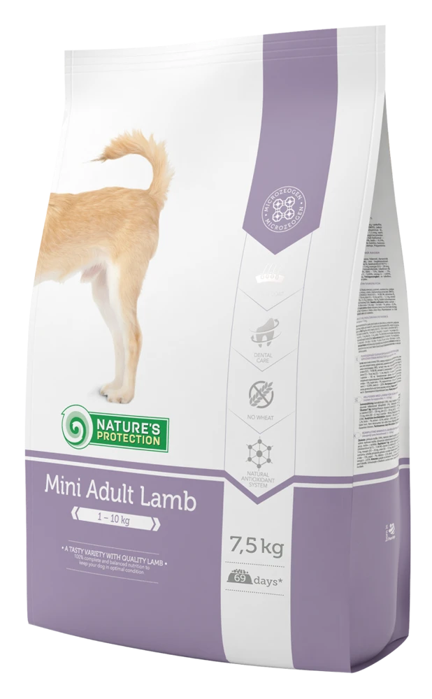NATURES PROTECTION Mini Adult Agneau 7,5kg 4 NATURES PROTECTION Mini Adult Agneau 7,5kg – Image 2