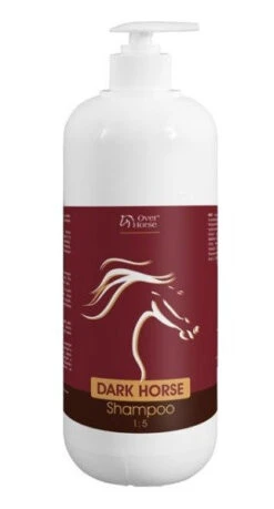 OVER HORSE Shampooing Pour Chevaux Noir 1L