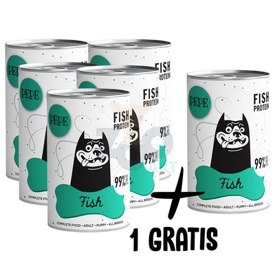 PEPE MONO PROTEIN Poisson 5x400g+1 GRATIS !!! 3 PEPE MONO PROTEIN Poisson 5x400g+1 GRATIS !!!