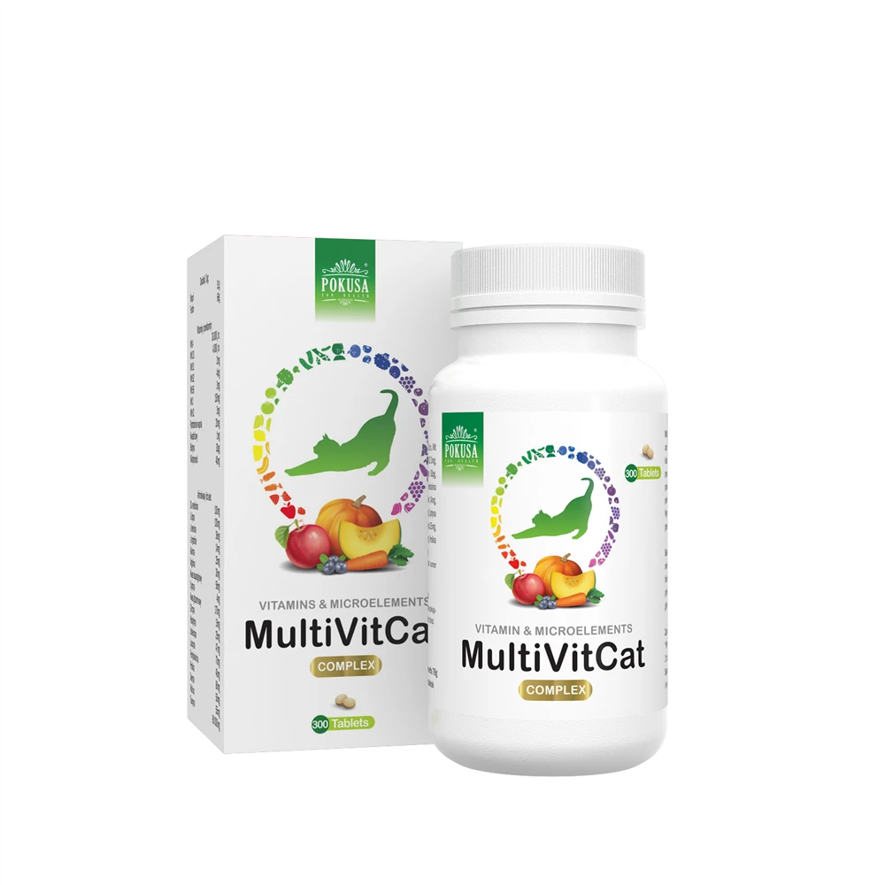 POKUSA GreenLine MultiVit Cat 300 Comprimés - Vitamines Pour Chats 3 POKUSA GreenLine MultiVit Cat 300 Comprimés - Vitamines Pour Chats