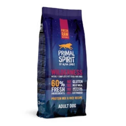 PRIMAL SPIRIT 60% Wilderness 12kg +Barre D'aliments Pour Chiens Premium Hektor à La Volaille 900g Gratuit -ROYAL CANIN Soldes Magasin fre pl PRIMAL SPIRIT 60 Wilderness 12kg 23326 1