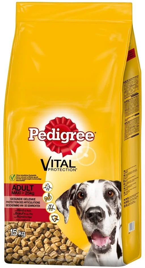 Pedigree Nourriture Sèche Pour Races De Chiens Grands Et Géants Avec Bœuf Et Riz 15kg 4 Pedigree Nourriture Sèche Pour Races De Chiens Grands Et Géants Avec Bœuf Et Riz 15kg – Image 2