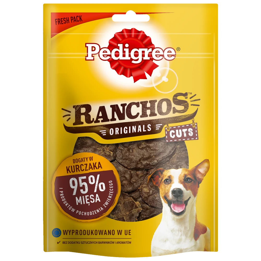 Pedigree Ranchos Originals Cuts Friandise Pour Chiens Adultes Au Poulet 65g X12 3 Pedigree Ranchos Originals Cuts Friandise Pour Chiens Adultes Au Poulet 65g X12