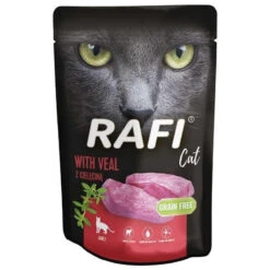 RAFI Cat Adult Avec Veau 100g X12 -ROYAL CANIN Soldes Magasin fre pl RAFI Cat Adult avec veau 100g 24901 1