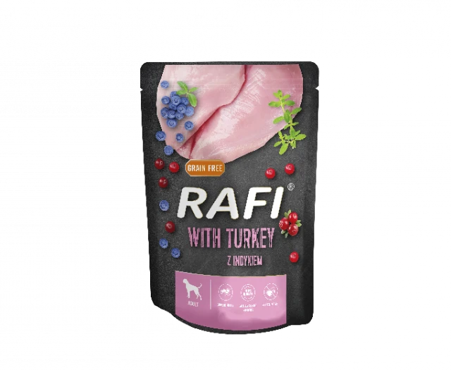 Rafi à La Dinde Pour Chiens - Sachet 300g (emballage Noir) X12 3 Rafi à La Dinde Pour Chiens - Sachet 300g (emballage Noir) X12