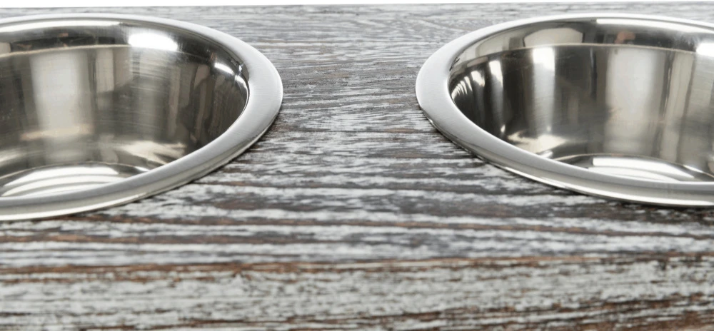 Trixie Ensemble De Bols En Bois/acier 42x10x22cm 7 Trixie Ensemble De Bols En Bois/acier 42x10x22cm – Image 5