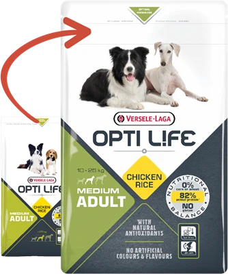 VERSELE-LAGA Opti Life Adulte Medium Au Poulet 2.5kg 3 VERSELE-LAGA Opti Life Adulte Medium Au Poulet 2.5kg