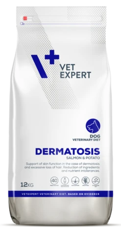 VETEXPERT Veterinary Diet Dog Dermatosis Salmon Potato 12kg