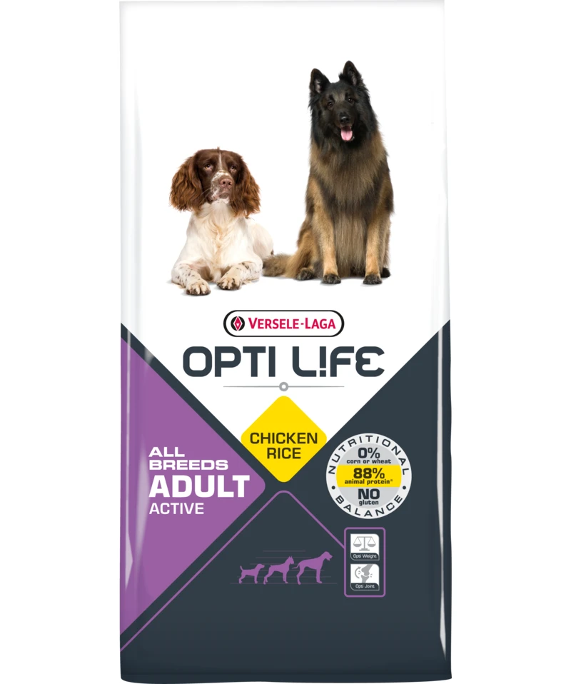 Versele-Laga Opti Life Adult Active Au Poulet 12,5 Kg 3 Versele-Laga Opti Life Adult Active Au Poulet 12,5 Kg