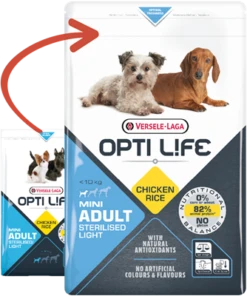 Versele-Laga Opti Life Adulte Light Mini Avec Poulet Et Riz 2.5kg -ROYAL CANIN Soldes Magasin fre pl Versele Laga Opti Life Adulte Light Mini avec poulet et riz 2 5kg 17014 1