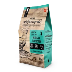 Wiejska Zagroda Poulet Avec Saumon Pour Chatons 10kg