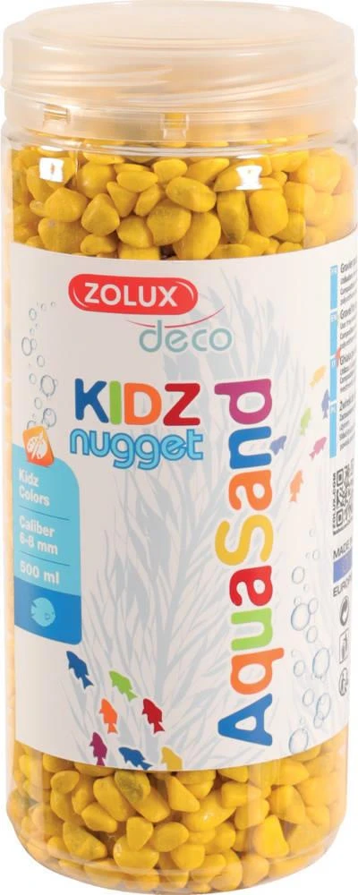 ZOLUX Aquasand KIDZ Nugget 500 Ml Couleur Jaune 3 ZOLUX Aquasand KIDZ Nugget 500 Ml Couleur Jaune