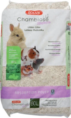 Zolux Natural Hemp Chambiose Litière Pour Rongeurs 60l